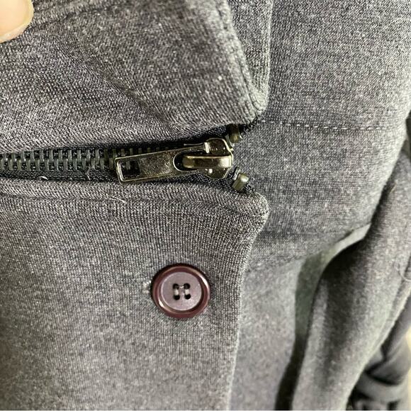 BAILEY 44 Jacket Size 4 Button Front Short to Long Convertible Military Accents - Picture 8 of 16